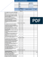 Check List Ferramentaria