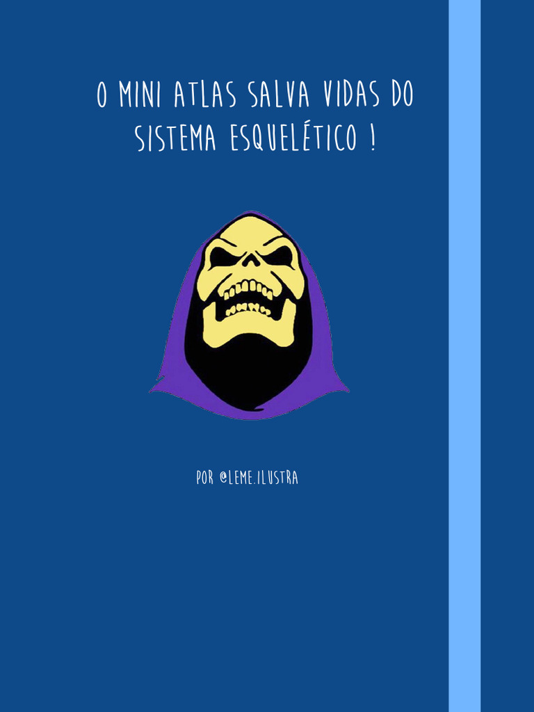 Mini Atlas do Sistema Esquelético | PDF | Vértebra | Crânio