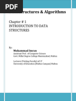 CH # 1 (Introduction To Data Structures)