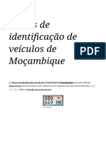 Placas de Identificação de Veículos de Moçambique - Wikipédia, A Enciclopédia Livre