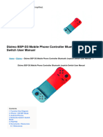 BSP d3 Mobile Phone Controller Bluetooth Joystick Switch Manual