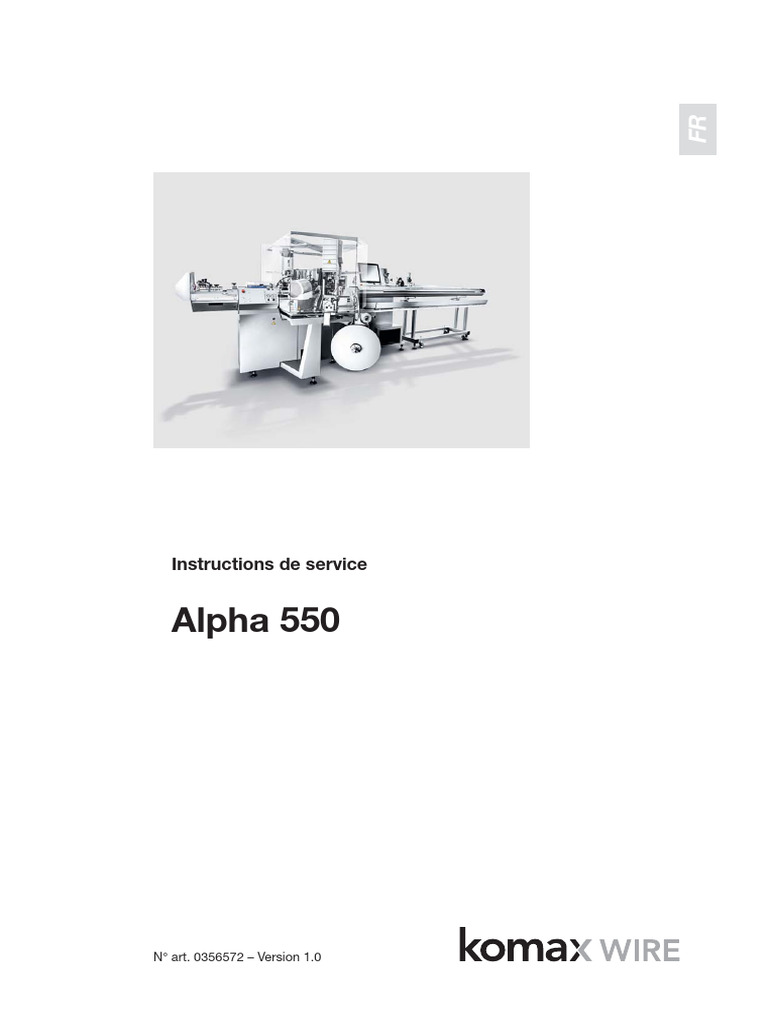 Komax Alpha 550 | PDF | Biens manufacturés