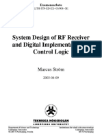 System Design of RF Receiver and Digital Implementation of Control Logic