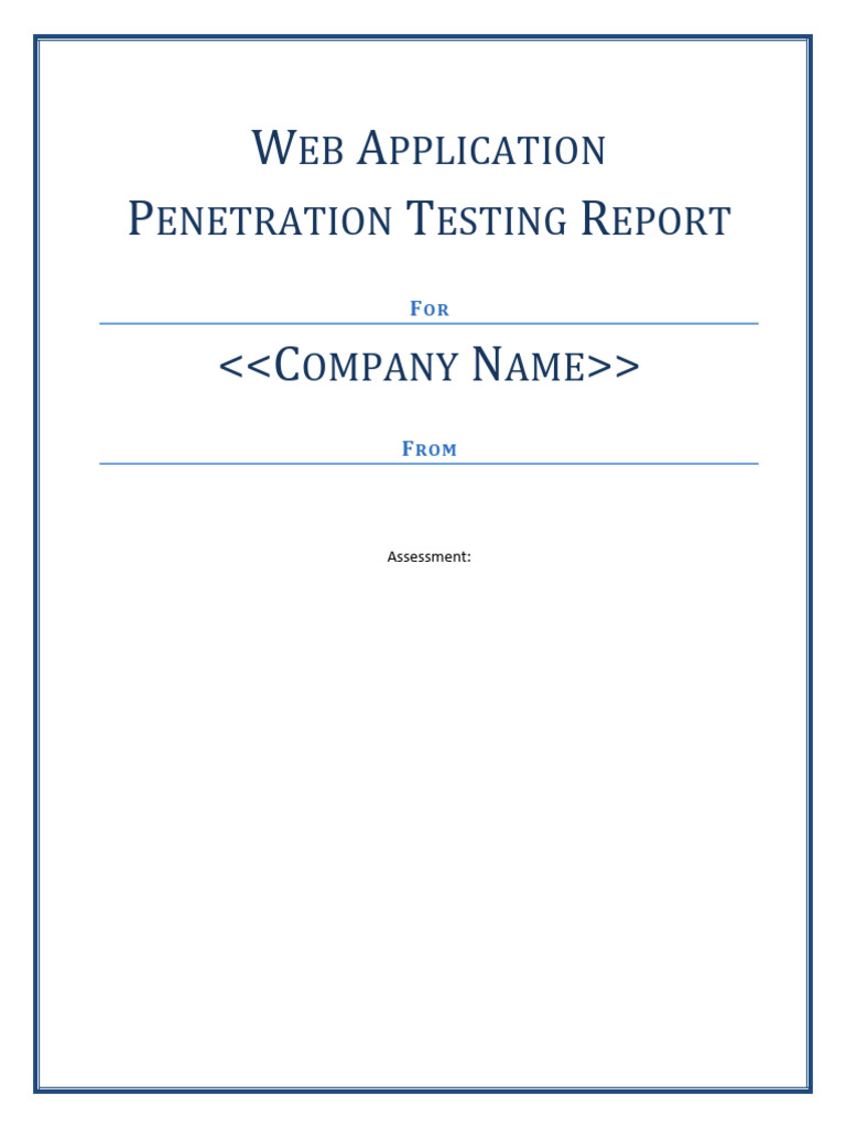 Sample WAPT Report V1 4 | PDF | Networking | Internet & Web