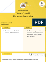 Gênero Conto II Elementos Da Narrativa: Língua Portuguesa