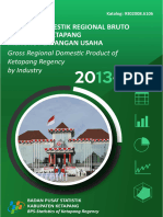 Produk Domestik Regional Bruto Kabupaten Ketapang Menurut Lapangan Usaha 2013-2017 