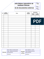 ANEXO 091 - L 007 - Lista de Documentos Externos