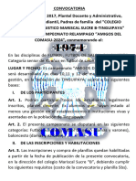 CONVOCATORIA COMASU