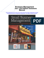 Full Download Small Business Management Longenecker 17Th Edition Solutions Manual PDF