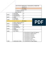 CRONOGRAMA DO ESTUDO ORIENTADO E AVALIAÇÕES - Ensino Fundamental