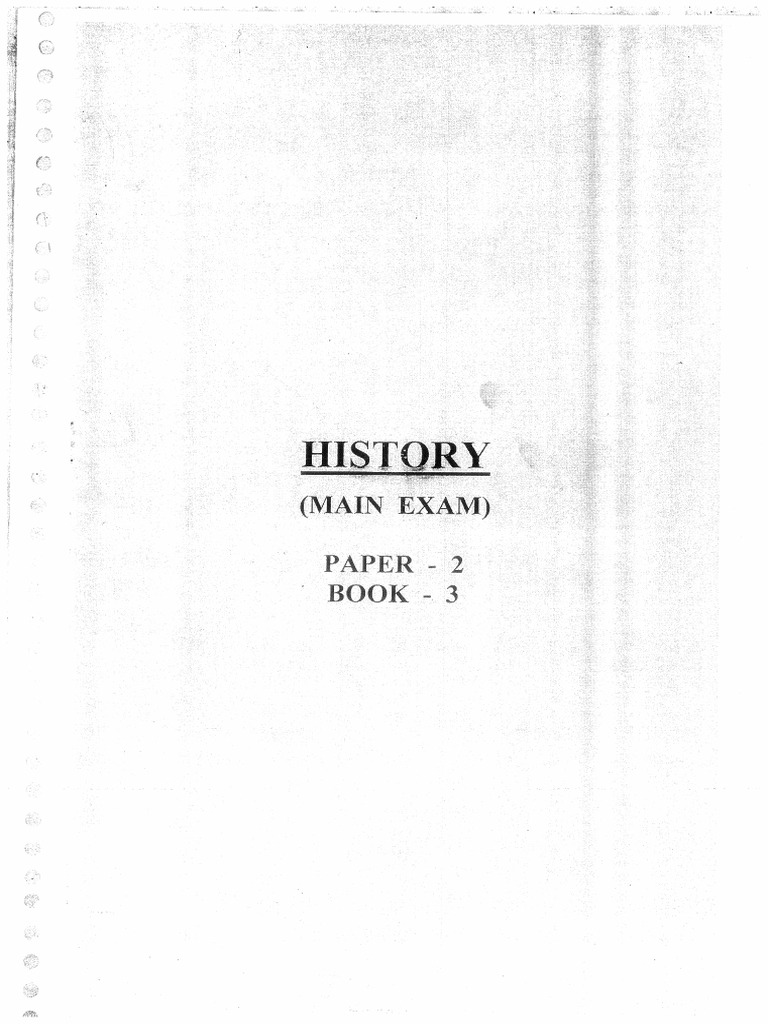 Raus History Optional Blue Book Paper 2 Book 3 - @UPSC - PDF | PDF