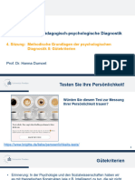 Pädagogisch-psychologische Diagnostik_04.Sitzung_Methodische Grundlagen II - Gütekriterien