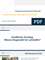 Pädagogisch-psychologische Diagnostik 01.Sitzung Einführung