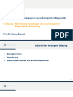 Pädagogisch-psychologische Diagnostik_06.Sitzung_Methodische Grundlagen III - Normierung