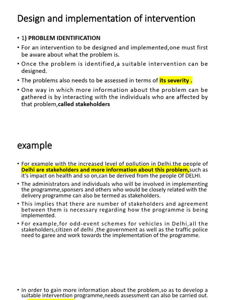 Design and Implementation of Intervention | PDF | Informed Consent ...