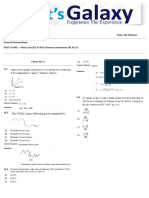 Mock Test JEE IUPAC Gaseous Isomerism081023 ANSKEY