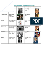 Transición de Las Dictaduras Al Régimen Constitucional