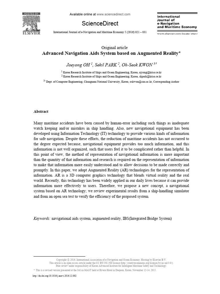 Advanced Navigation Aids System Based On Augmented | PDF | Augmented ...
