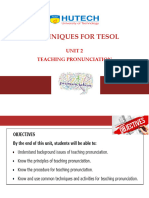 Unit 2 Teaching Pronunciation