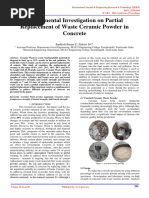 Experimental Investigation On Partial Replacement of Waste Ceramic Powder in Concrete IJERTCONV10IS06052