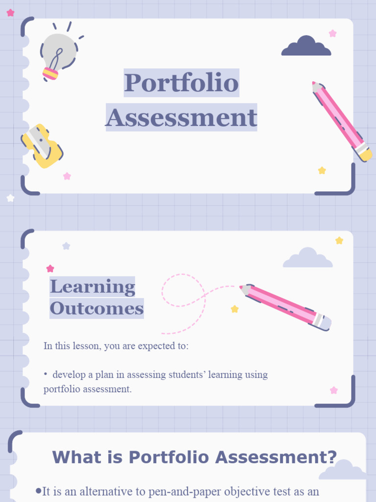 Understanding Portfolio Assessment | PDF | Educational Assessment ...