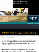 Testing Hypotyesis