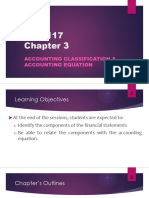 Topic 3 - Accounting Classification and Accounting Equation Latest
