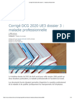 Corrigé DCG 2020 UE3 Dossier 3 - Maladie Professionnelle
