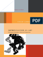 LANDGRAF, Edgar. Improvisation As Art. Conceptual Challenges, Historical Perspectives