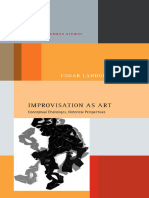 LANDGRAF, Edgar. Improvisation as Art. Conceptual Challenges, Historical Perspectives