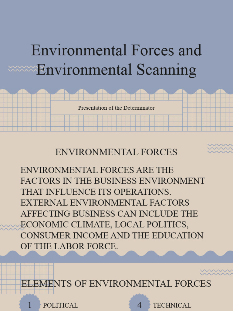 Environmental Forces in Business Analysis | PDF | Limited Liability ...