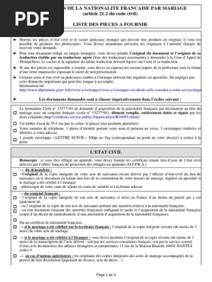 Naturalisation Par Mariage 2forum Dlai Scec Pan Et Acte Guirlandes