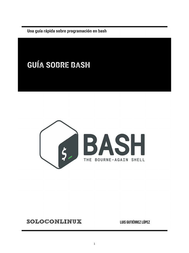 Guía Rápida para Crear Scripts en Bash-1 | PDF | Interfaz de línea de ...