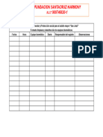 Formato de Desinfeccion de Equipos Biomedicos