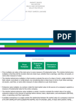 Market Based Valuation and EV Multiples