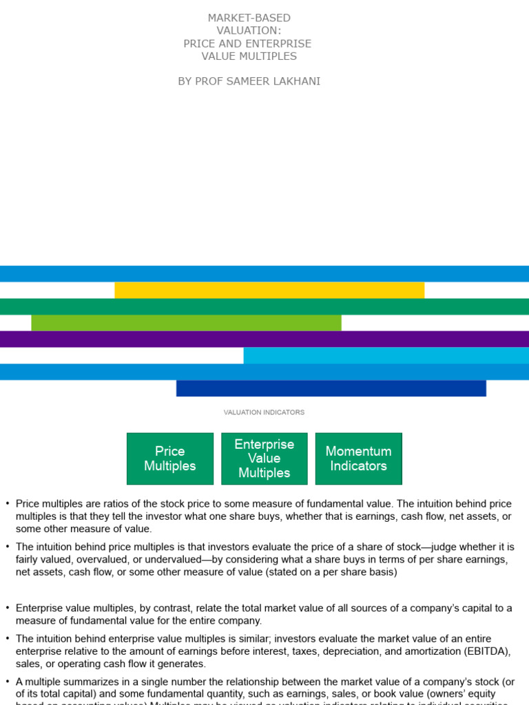 Market-Based Valuation Multiples Guide | PDF | Book Value | Valuation ...