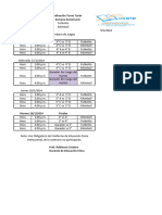 Calendario Juegos Intercurso