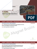 9th - Economics - Chapter 4 - Food Security in India - MIQs