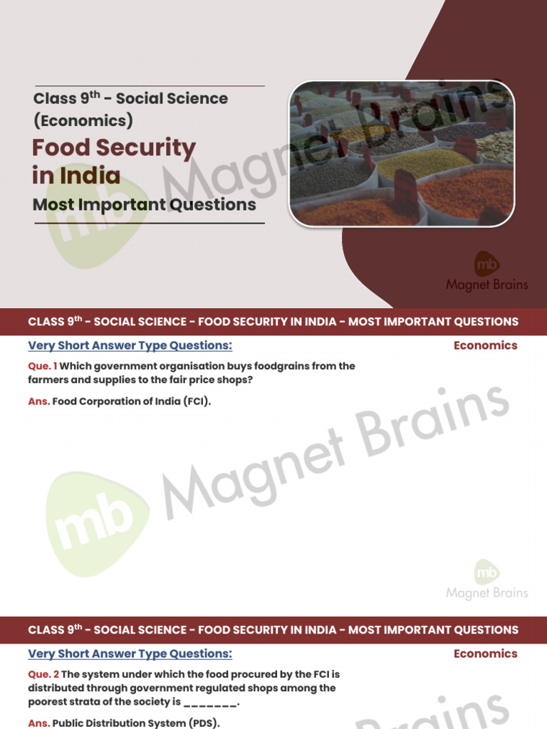 9th-economics-chapter-4-food-security-in-india-miqs-pdf