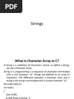 Character Array Strings