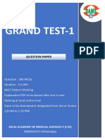 Offline Grand Test - 1 Question