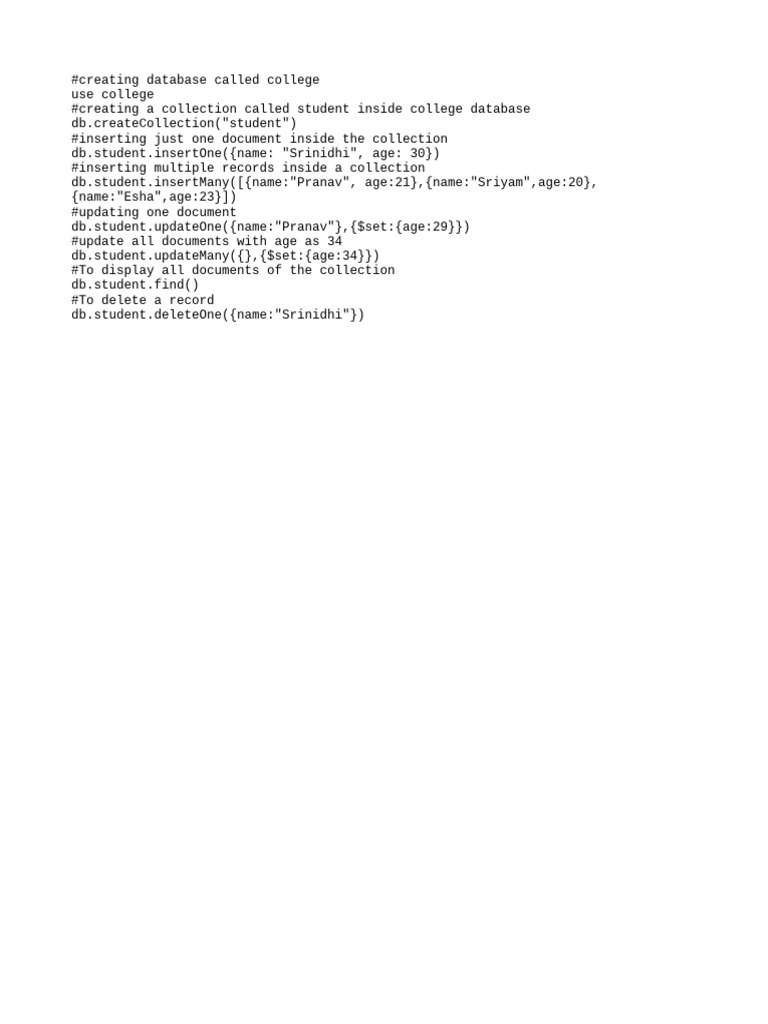 Prac 4 Mongodb | PDF