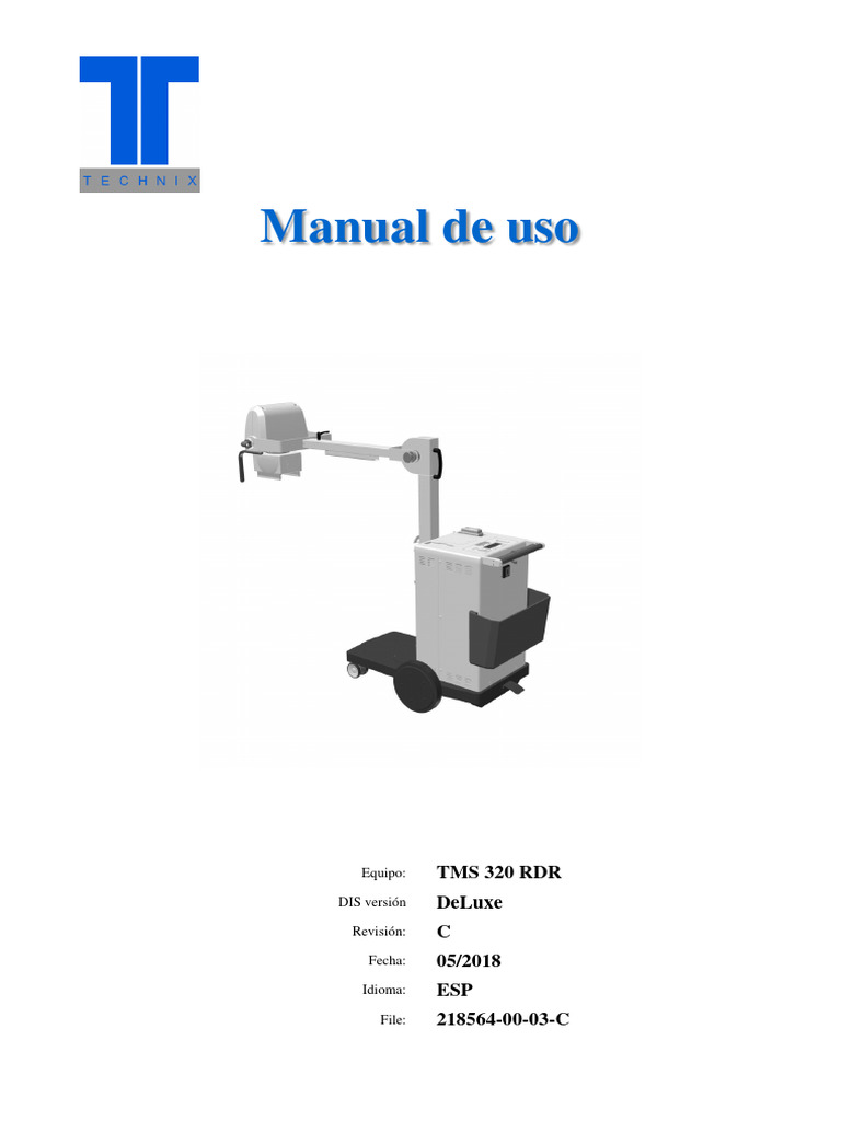 Manual Español Tms 320 DR | PDF | Radiación | Radiación ionizante