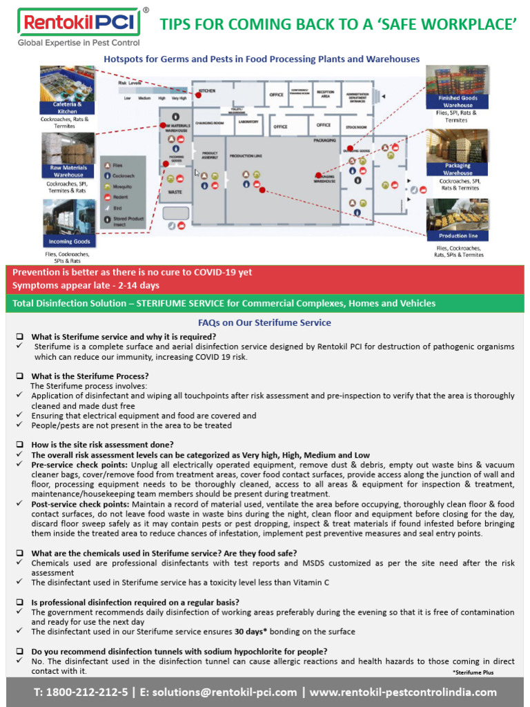 Sterifume Disinfection Service Guide | PDF | Disinfectant