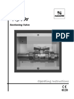 Nassetti Sectioning Valve - User Manual