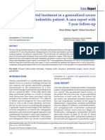 Periodontal Treatment in A Generalized Severe Chronic Periodontitis Patient: A Case Report With 7 Year Follow Up