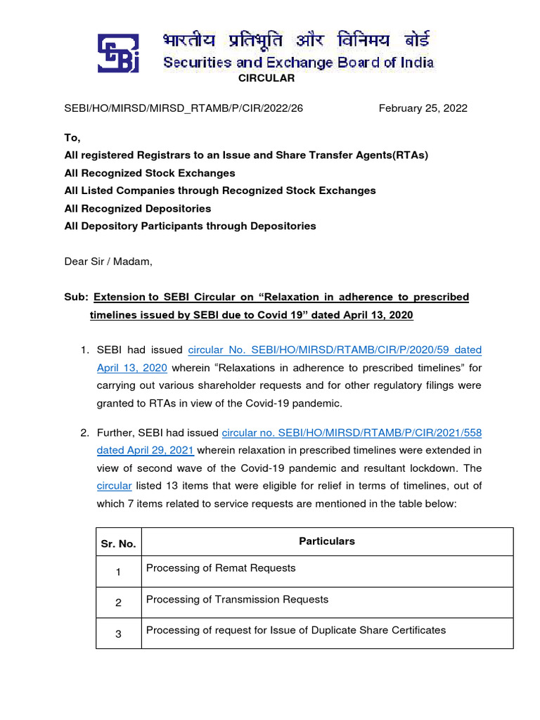 Circular no sebi ho mirsd rtamb cir p 2020 59 dated april 13 2020
