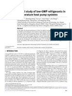 Theoretical Study of low-GWP Refrigerants in High