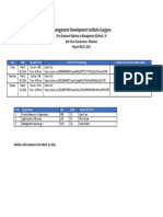 End Term Datesheet PGDM O III Module I