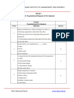 403 Organizational Diagnosis Development MCQ